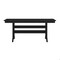 Flash Furniture Abraham Indoor/Outdoor 72-in Rectangle Recycled HDPE Adirondack Dining Table for 6 in Black LE-HMP-158-01-BLK-GG - alternate 4